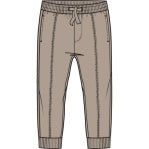 PANT KNIT-BROWN LEATHER