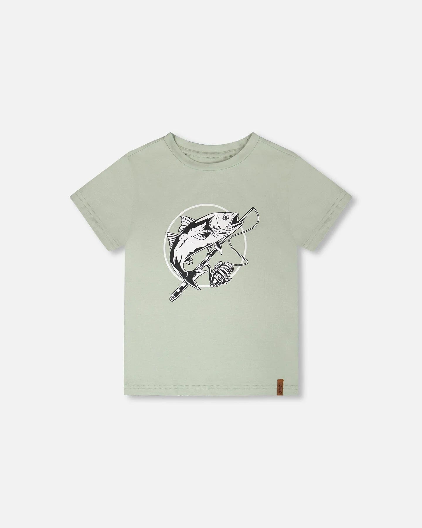 ORGANIC COTTON FISH T-SHIRT || SAGE