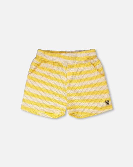 STRIPED SHORTS || YELLOW & WHITE