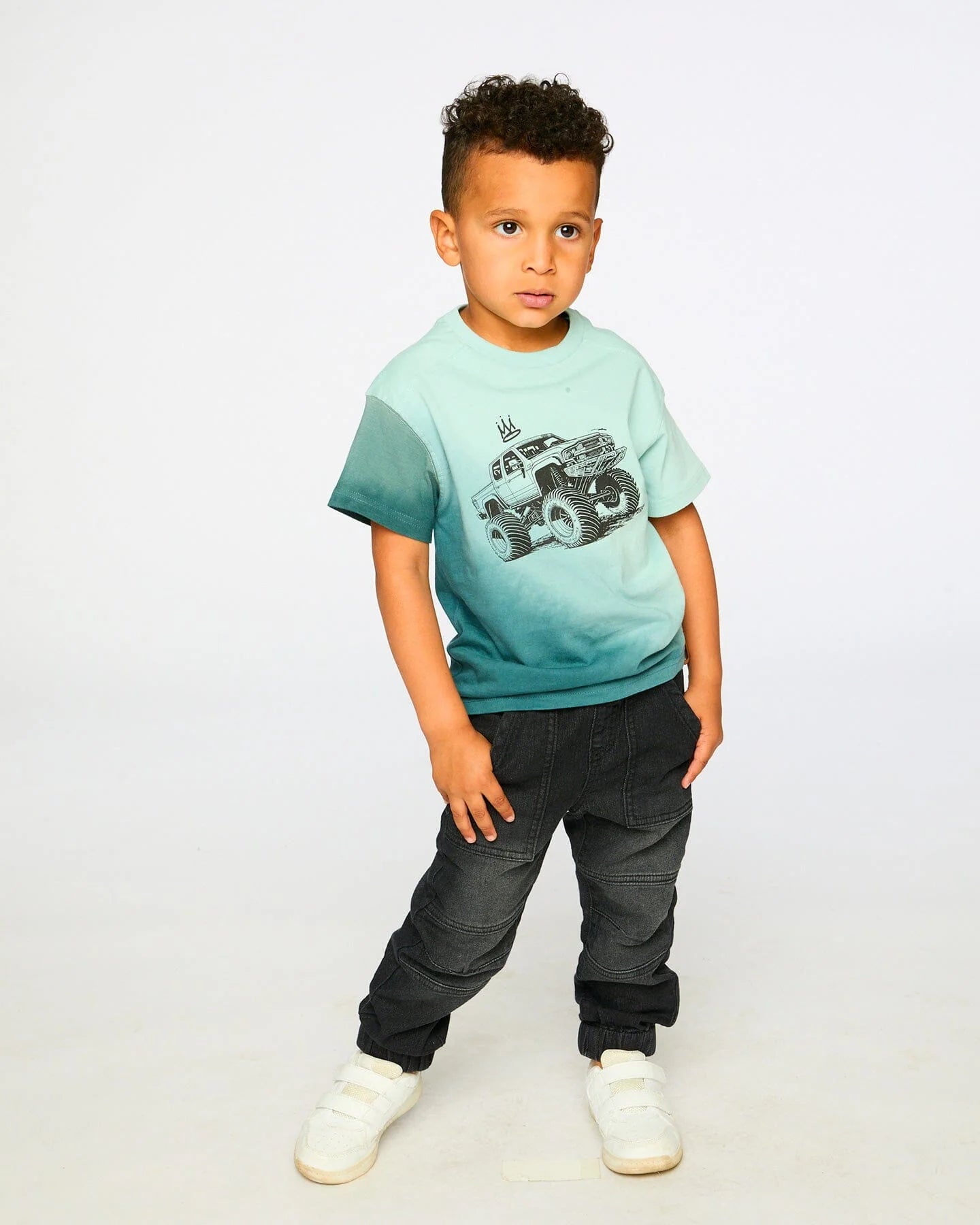 STRETCH FRENCH TERRY DENIM JOGGER