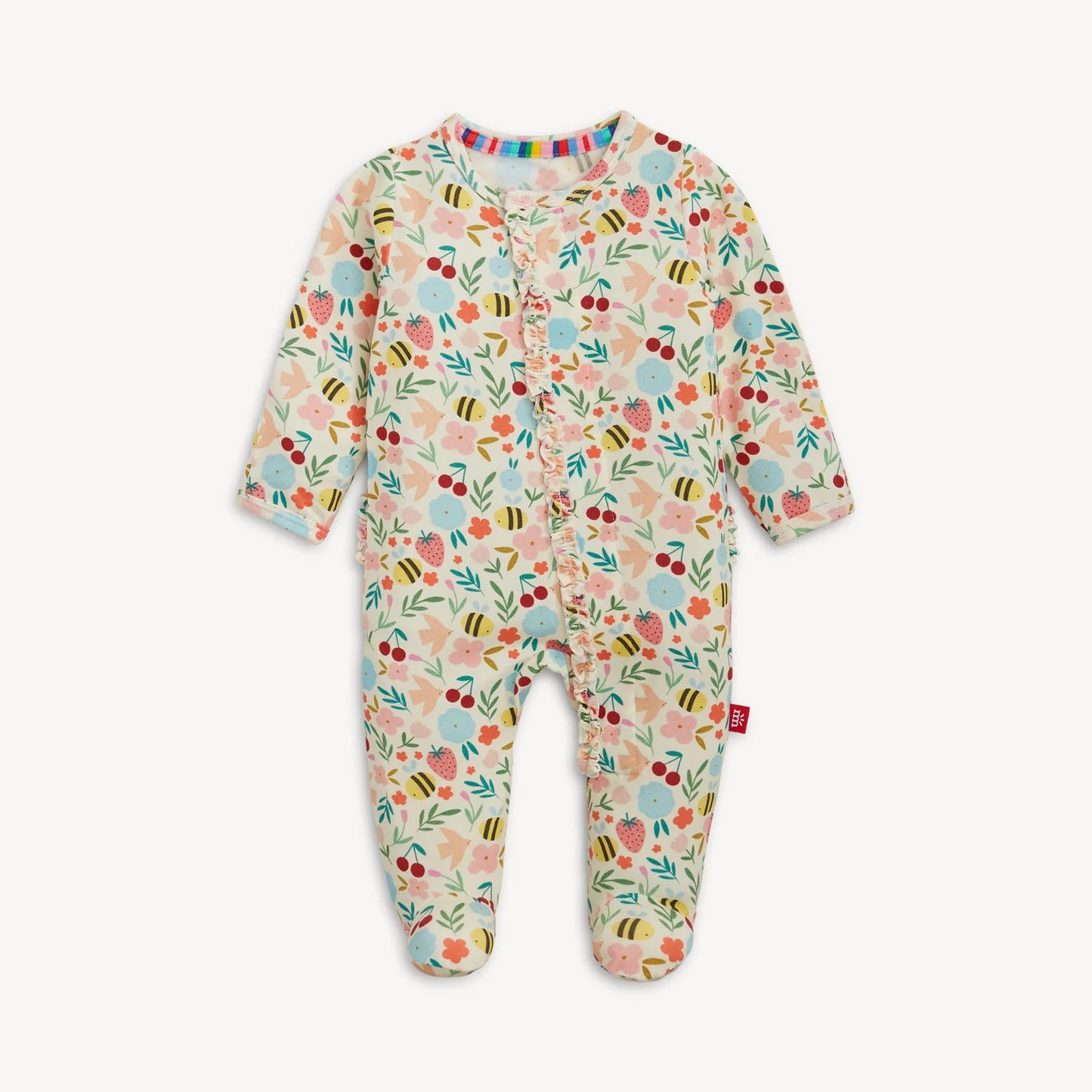 HONEY BLOSSOM MAGNETIC FOOTIE W/ RUFFLE