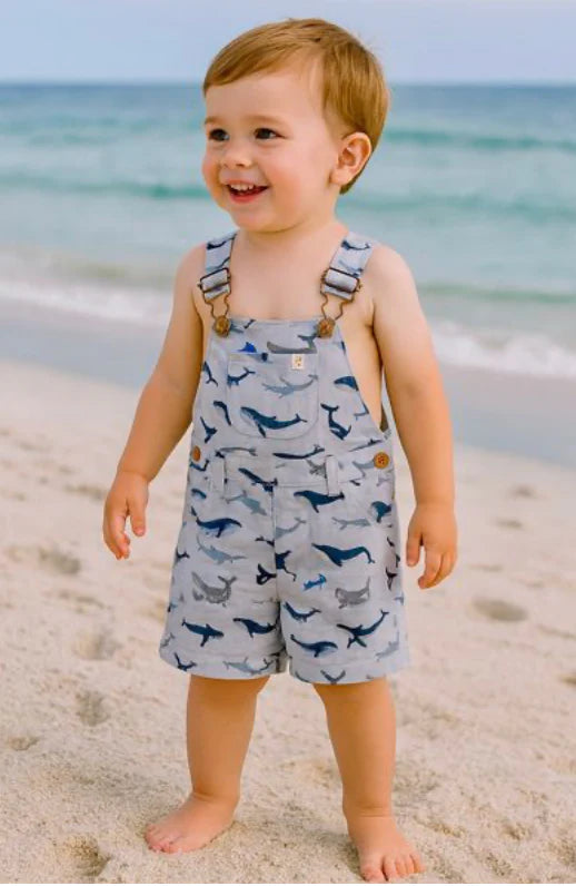 GALLEON WOVEN OVERALLS || WHALES