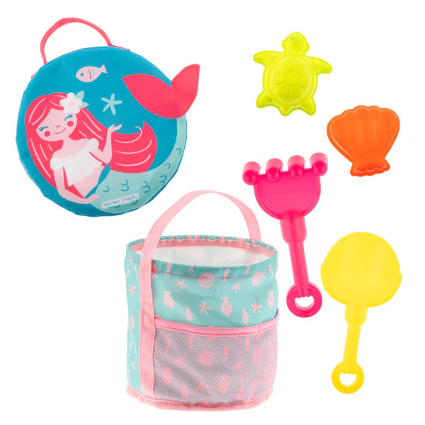 COLLAPSIBLE BEACH BUCKET || MERMAID