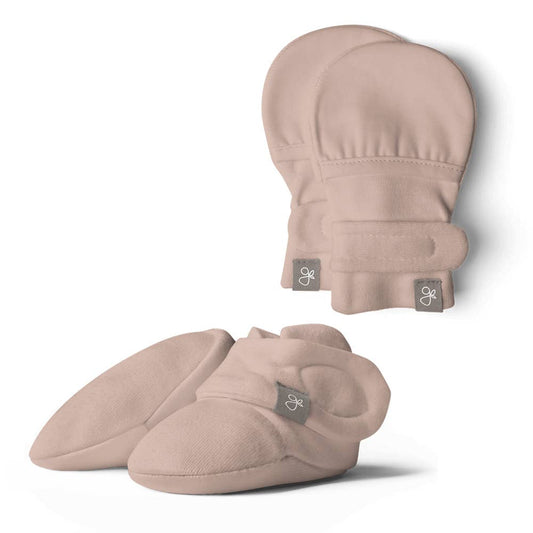 STAY ON MITTS & BOOTS SET || ROSE