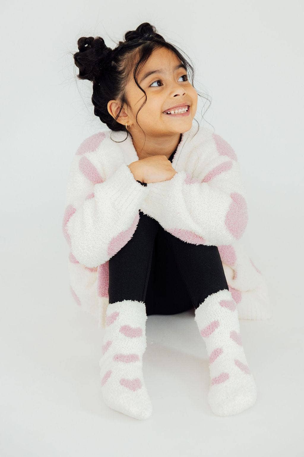 HEART COZY CARDIGAN || PINK