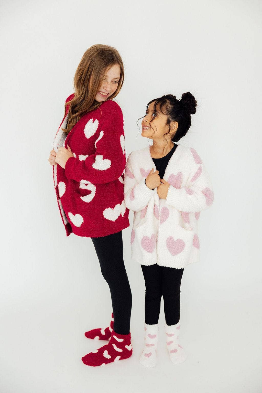 HEART COZY CARDIGAN || PINK