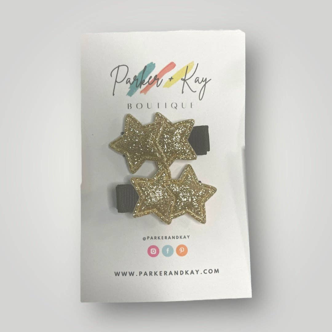 TWINKLING STARS HAIR CLIPS