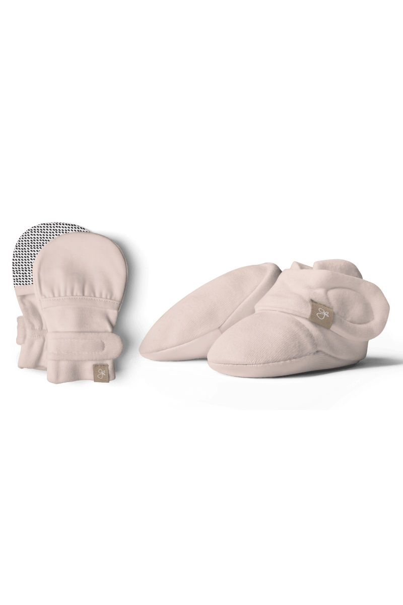 STAY ON MITTS & BOOTS SET || ROSE