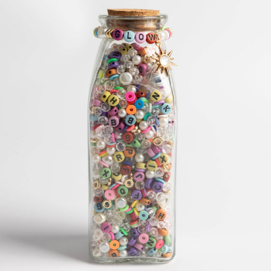 NEON GLOW SUN CHARM BEAD JAR
