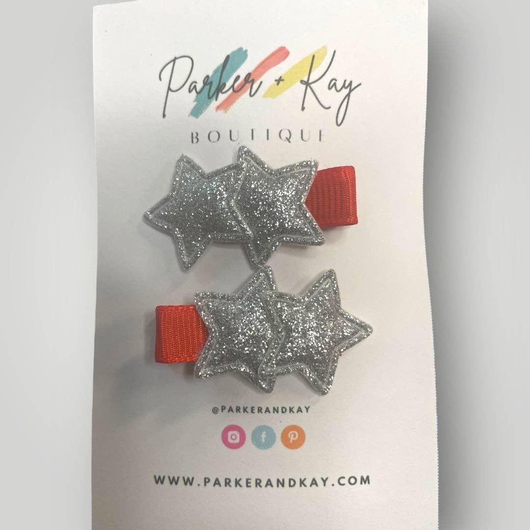 TWINKLING STARS HAIR CLIPS