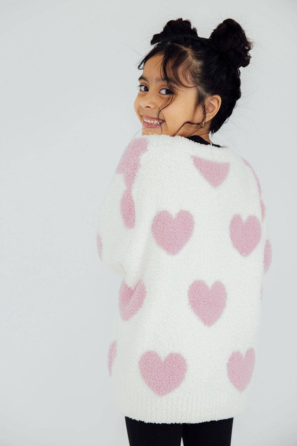 HEART COZY CARDIGAN || PINK