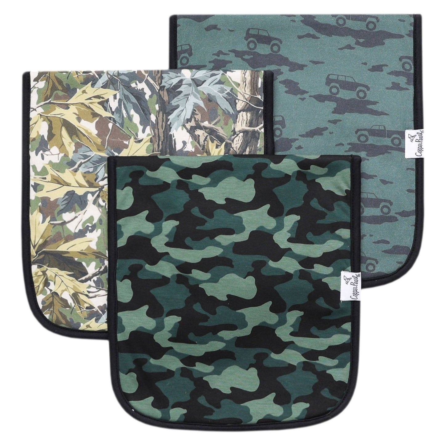 3 PACK PREMIUM BURP CLOTHS || HUNTER