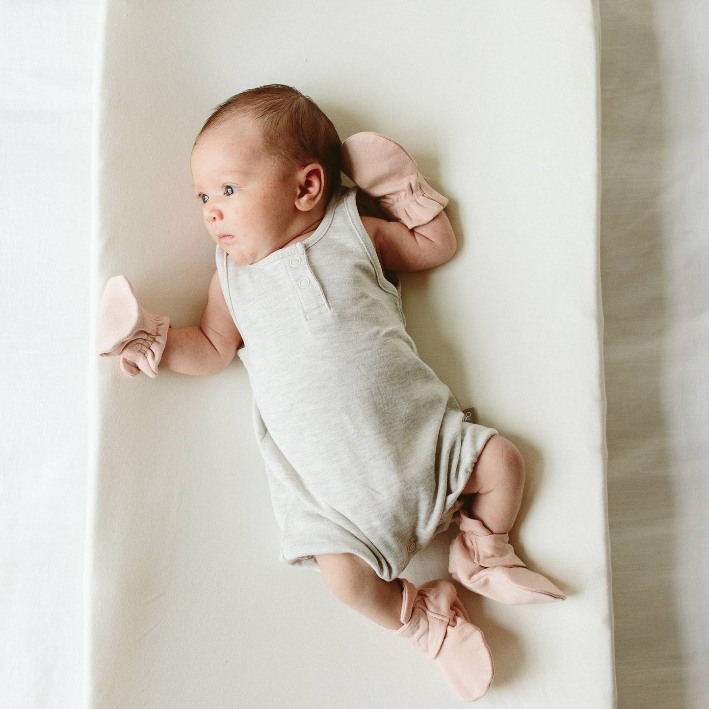 STAY ON MITTS & BOOTS SET || ROSE
