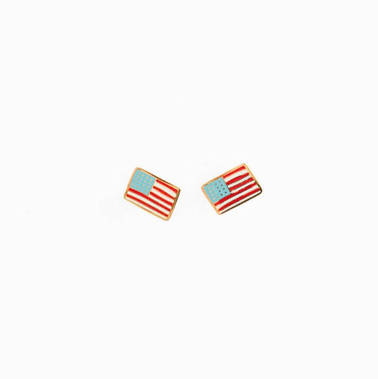 AMERICAN FLAG EARRINGS
