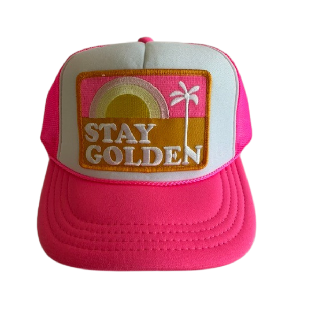 STAY GOLDEN KIDS HAT || PINK