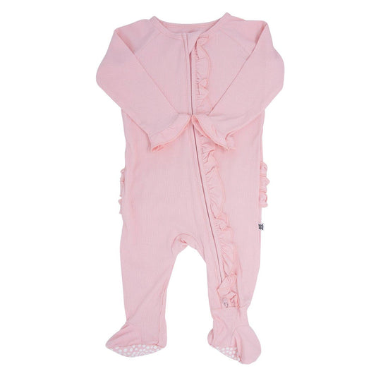 RUFFLE FOOTIE || PERFECT PINK
