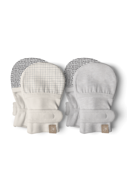 STAY ON 2 PACK BABY MITTS || STORM GRAY/GRIDLOCK