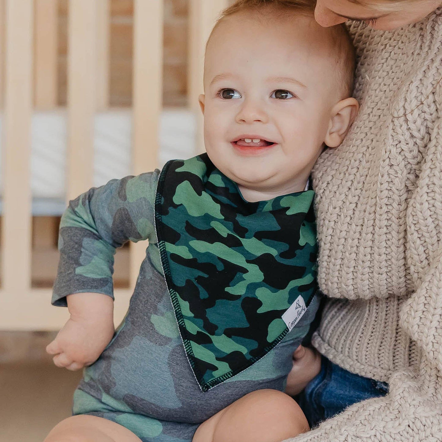 4 PACK BABY BANDANA BIBS || HUNTER