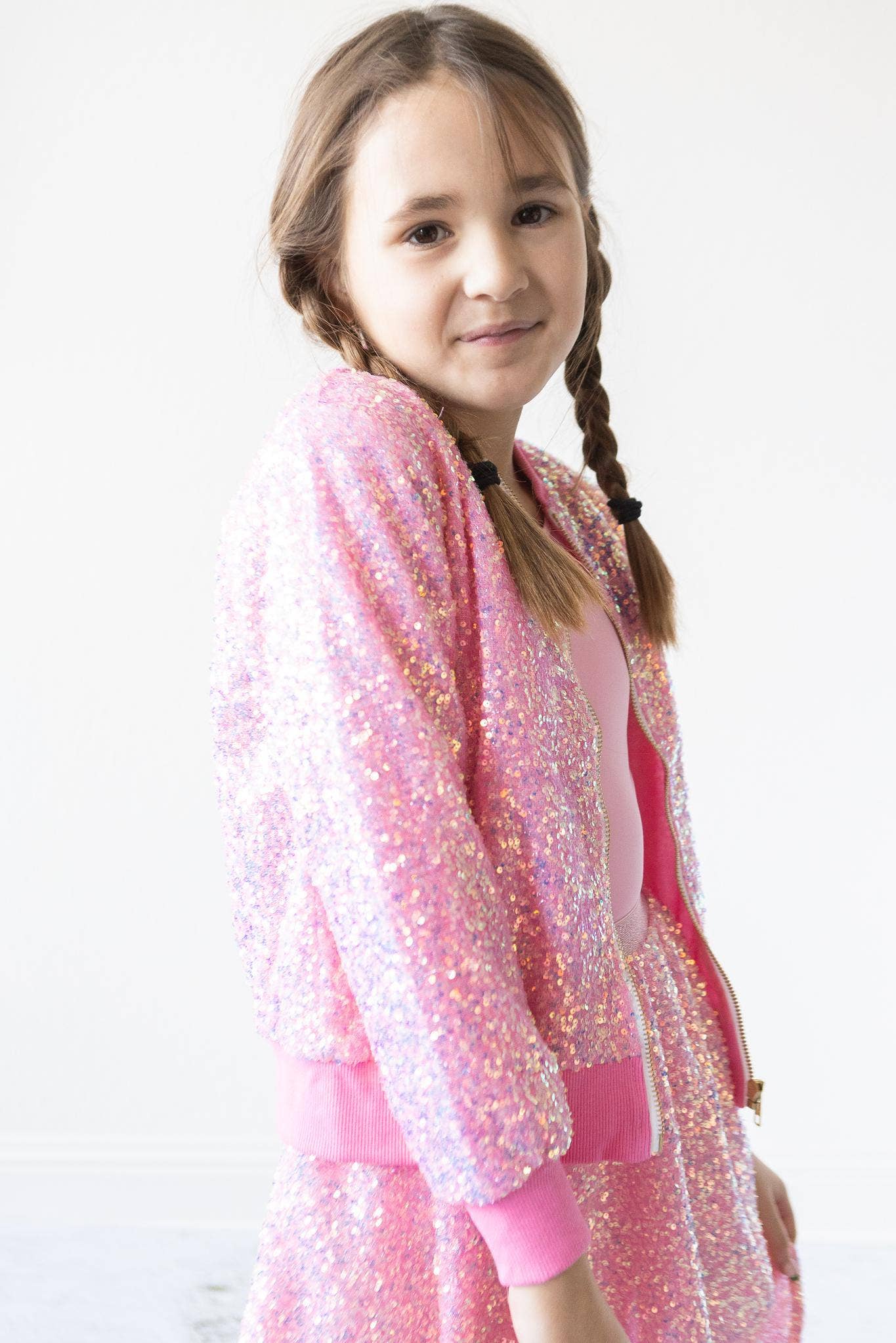 BUBBLEGUM PINK SEQUIN JACKET