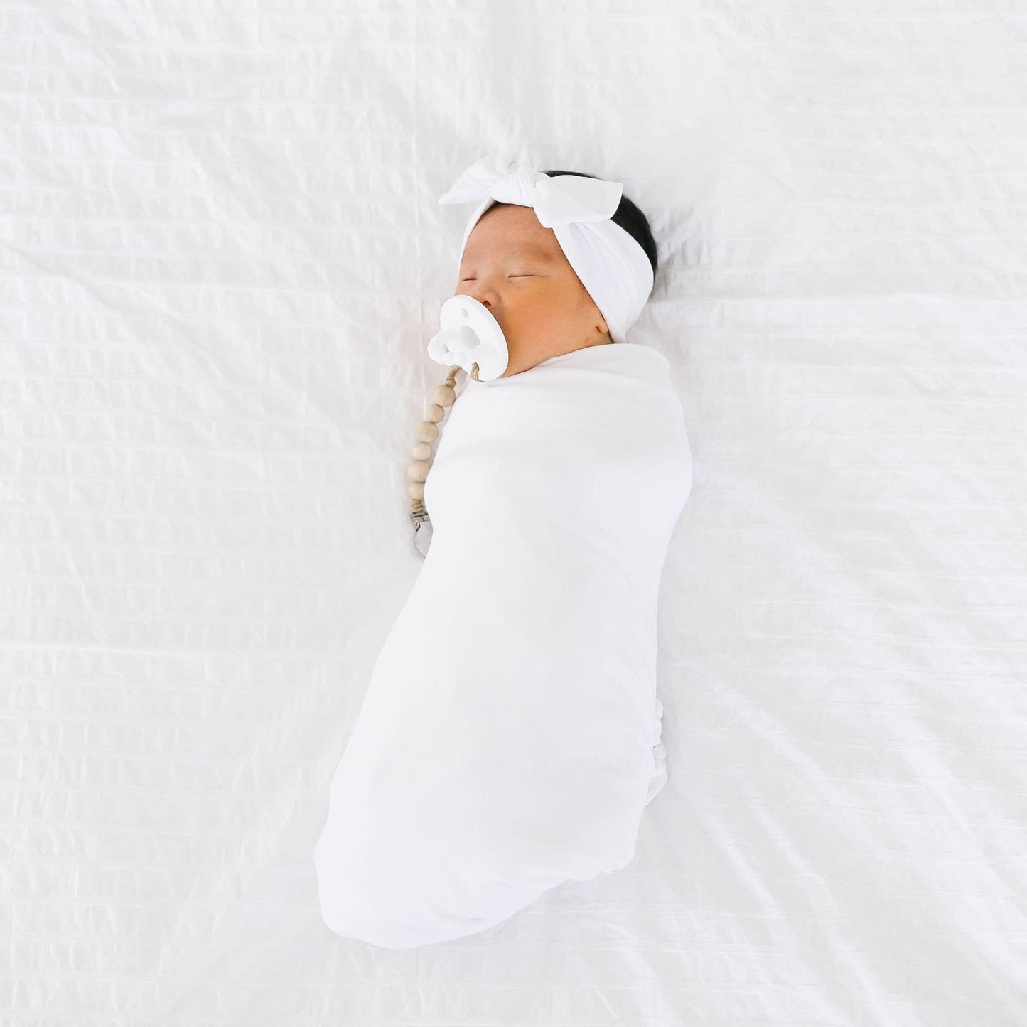 KNIT HEADBAND BOW || DOVE