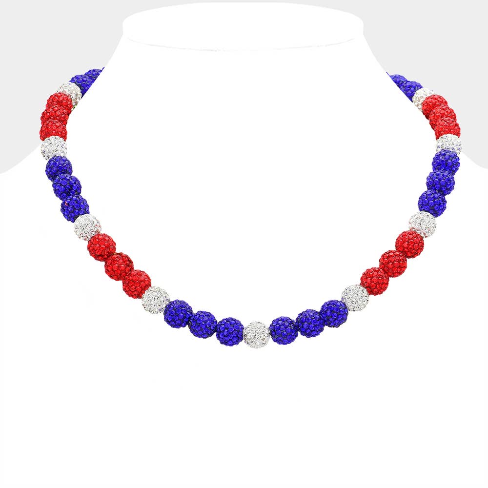 SHAMBALLA BALL BEADED NECKLACE