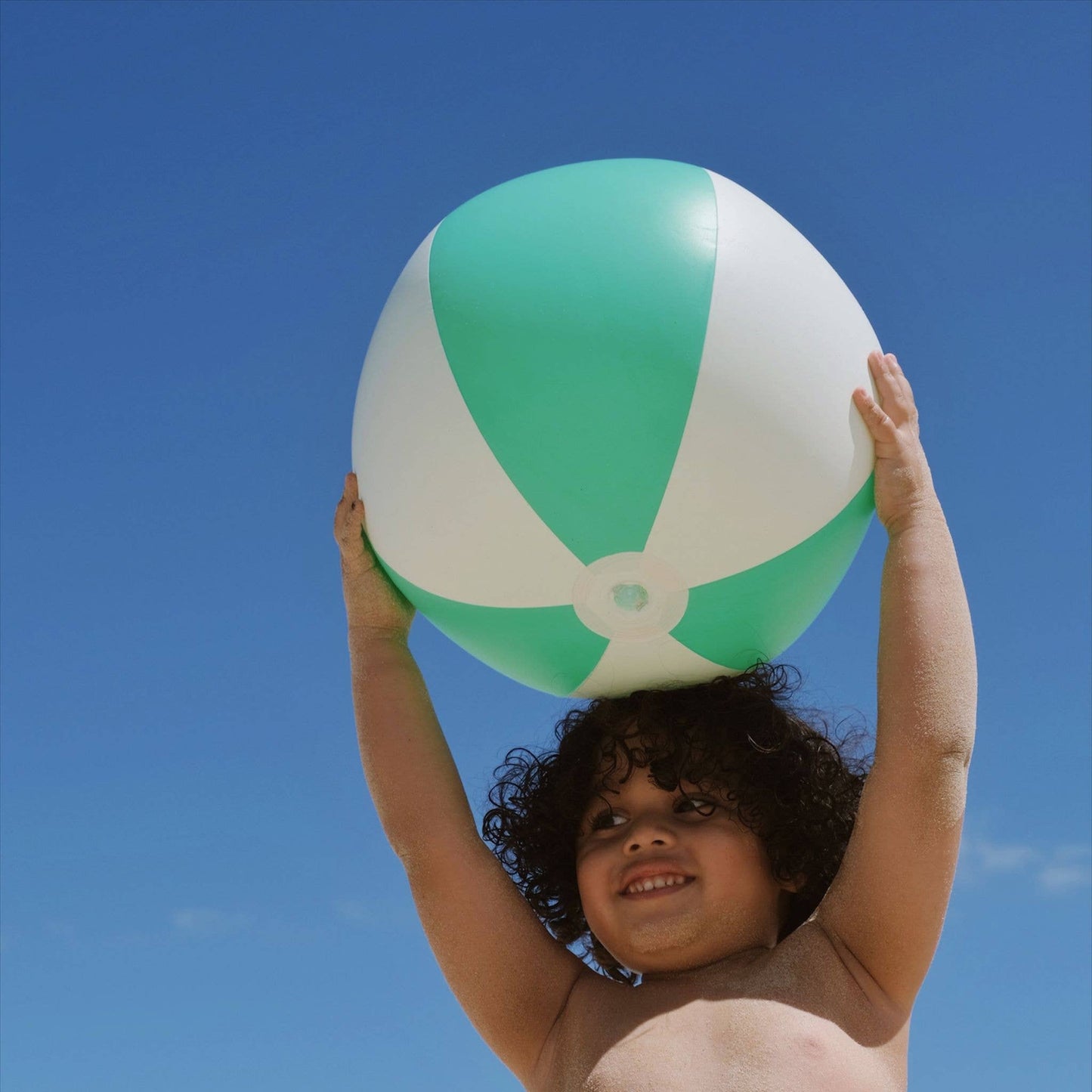INFLATABLE BEACH BALL || NEON GREEN