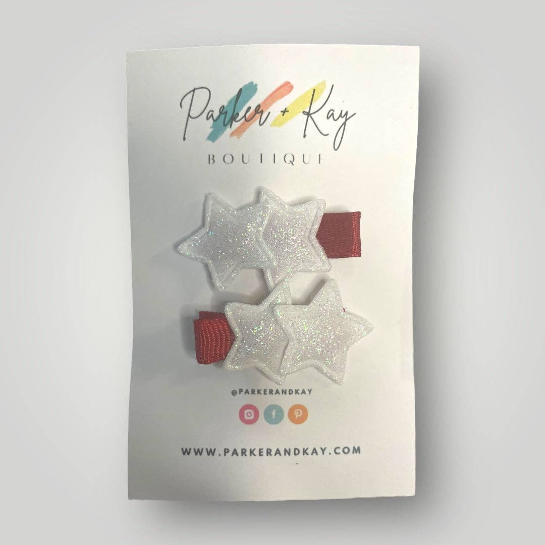 TWINKLING STARS HAIR CLIPS
