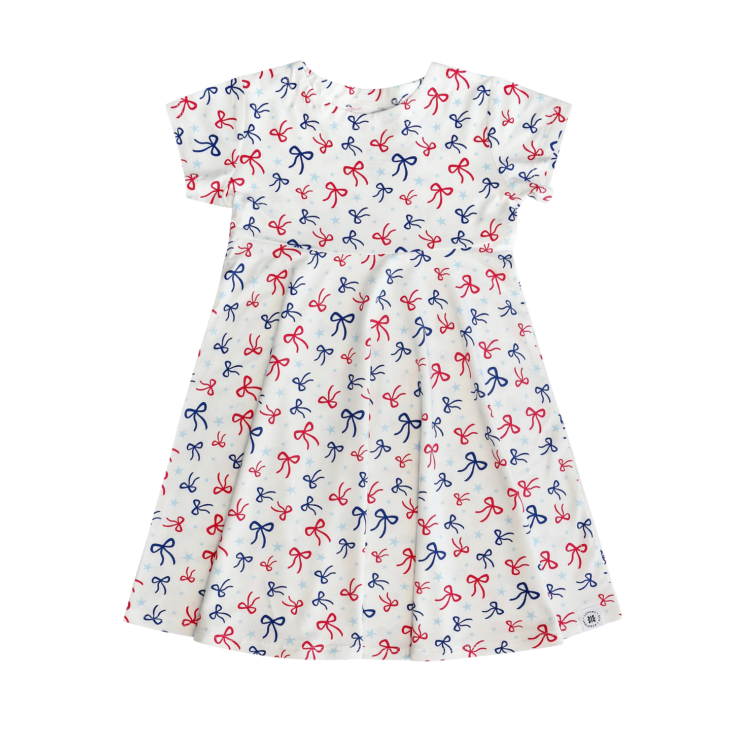 CAP SLEEVE SWIRLY DRESS || GOD BLESS BOWS