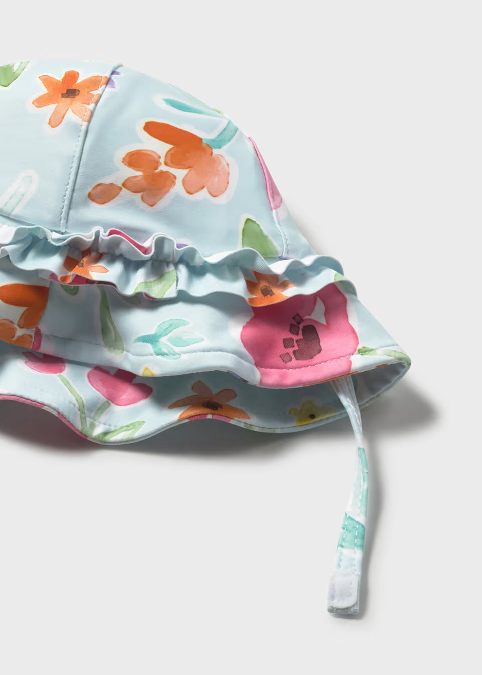 NEWBORN GIRL 2-PIECE SWIM SET W/ SUN PROTECTION