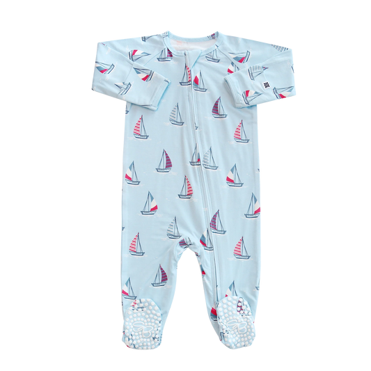 ZIPPER FOOTIE || OUT TO SEA